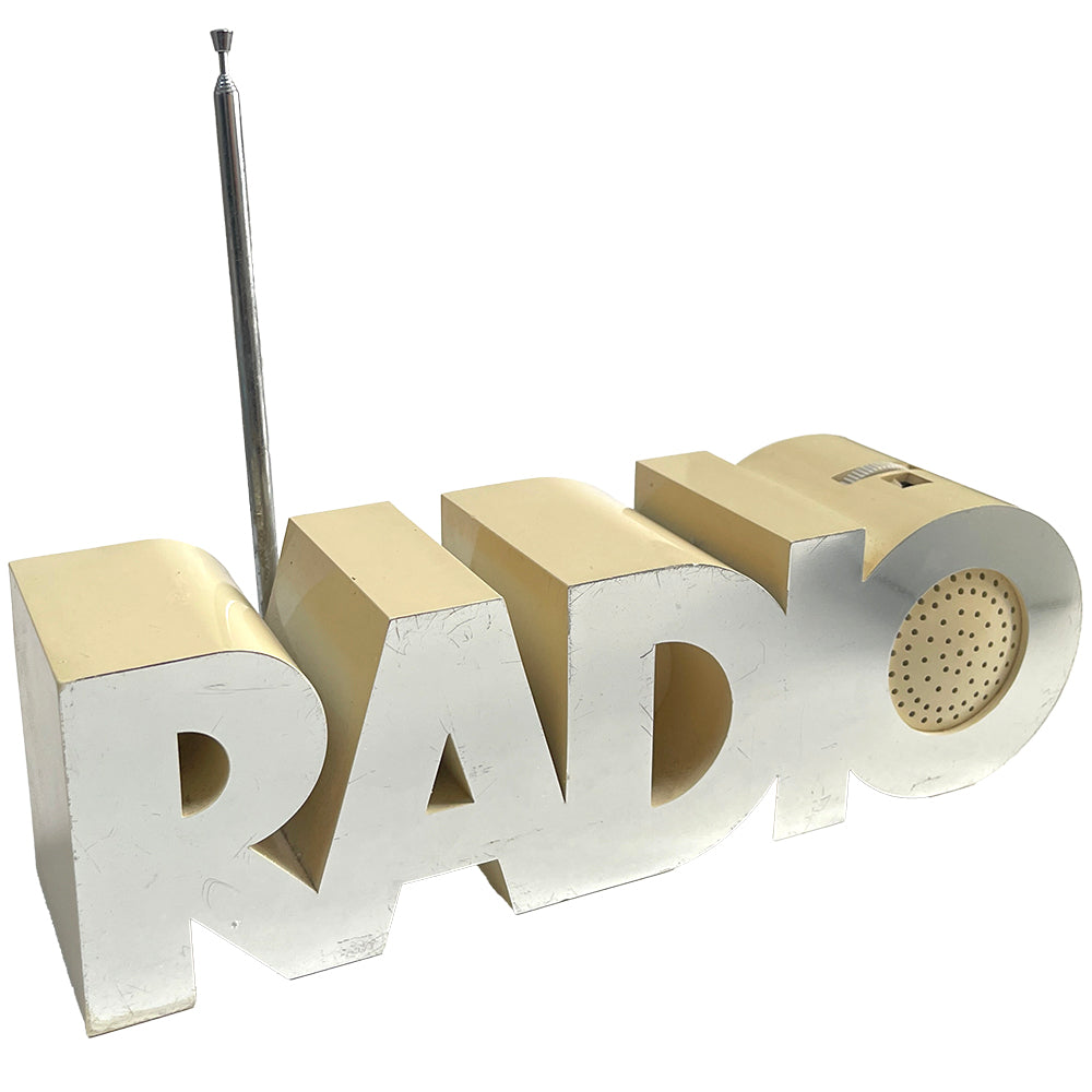 Vintage Space Age Plastic & Mirror Isis "Radio" Radio
