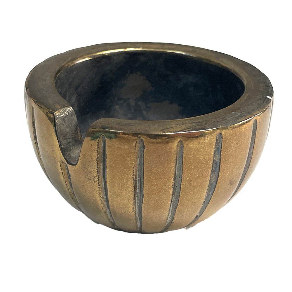 Vintage Ben Seibel Scalloped Brass Ashtray