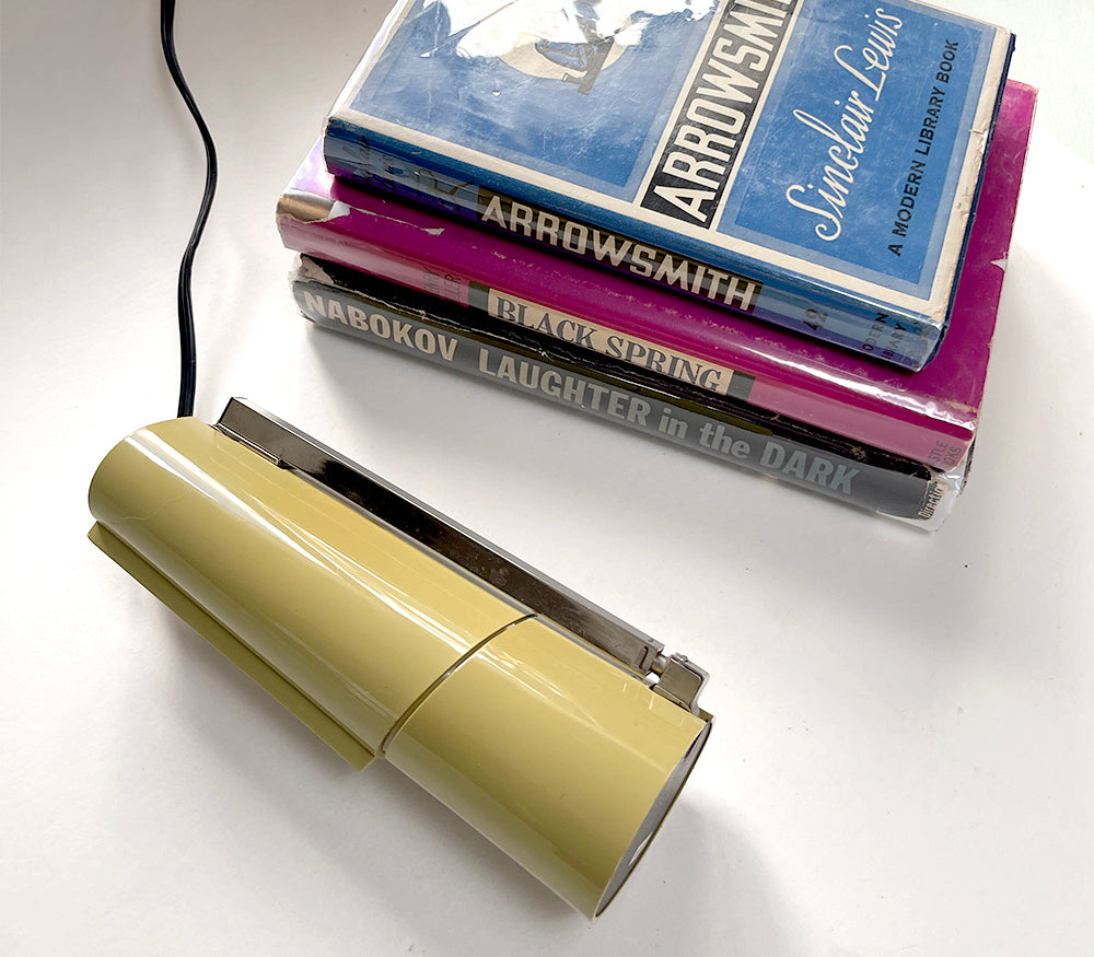 Vintage Tensor Olive Green "Cricket" Model 6100 Folding Desk Lamp