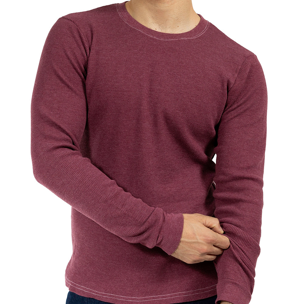 Mulberry Heather Baby Thermal Long Sleeve Shirt