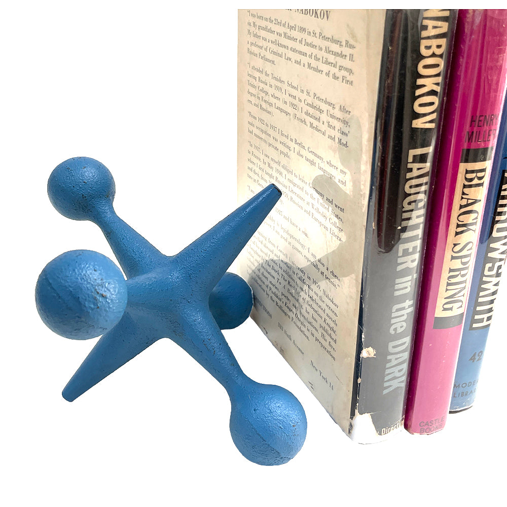 Vintage Blue Cast Iron Bill Curry Style Jack