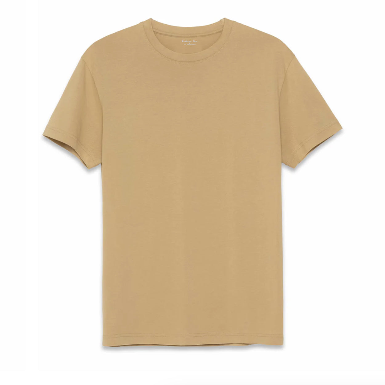 Pale Gold Supima Cotton TShirt Blade + Blue