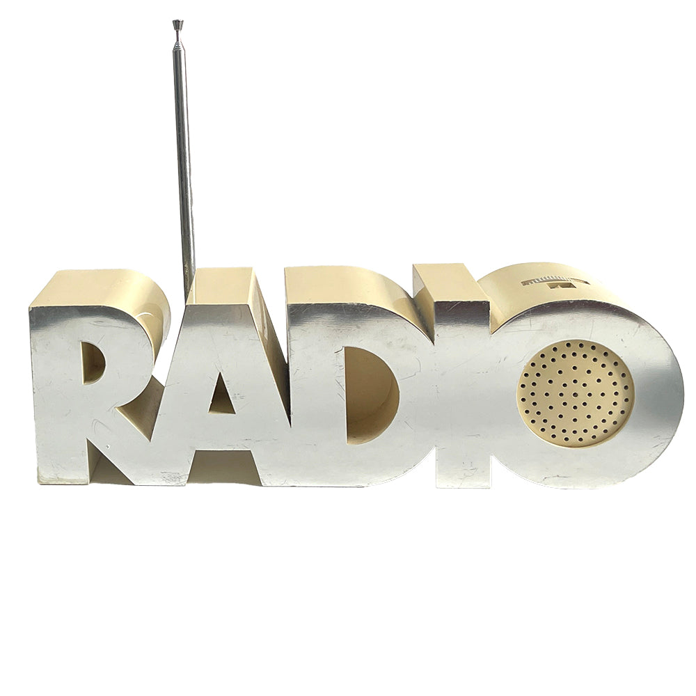 Vintage Space Age Plastic & Mirror Isis "Radio" Radio