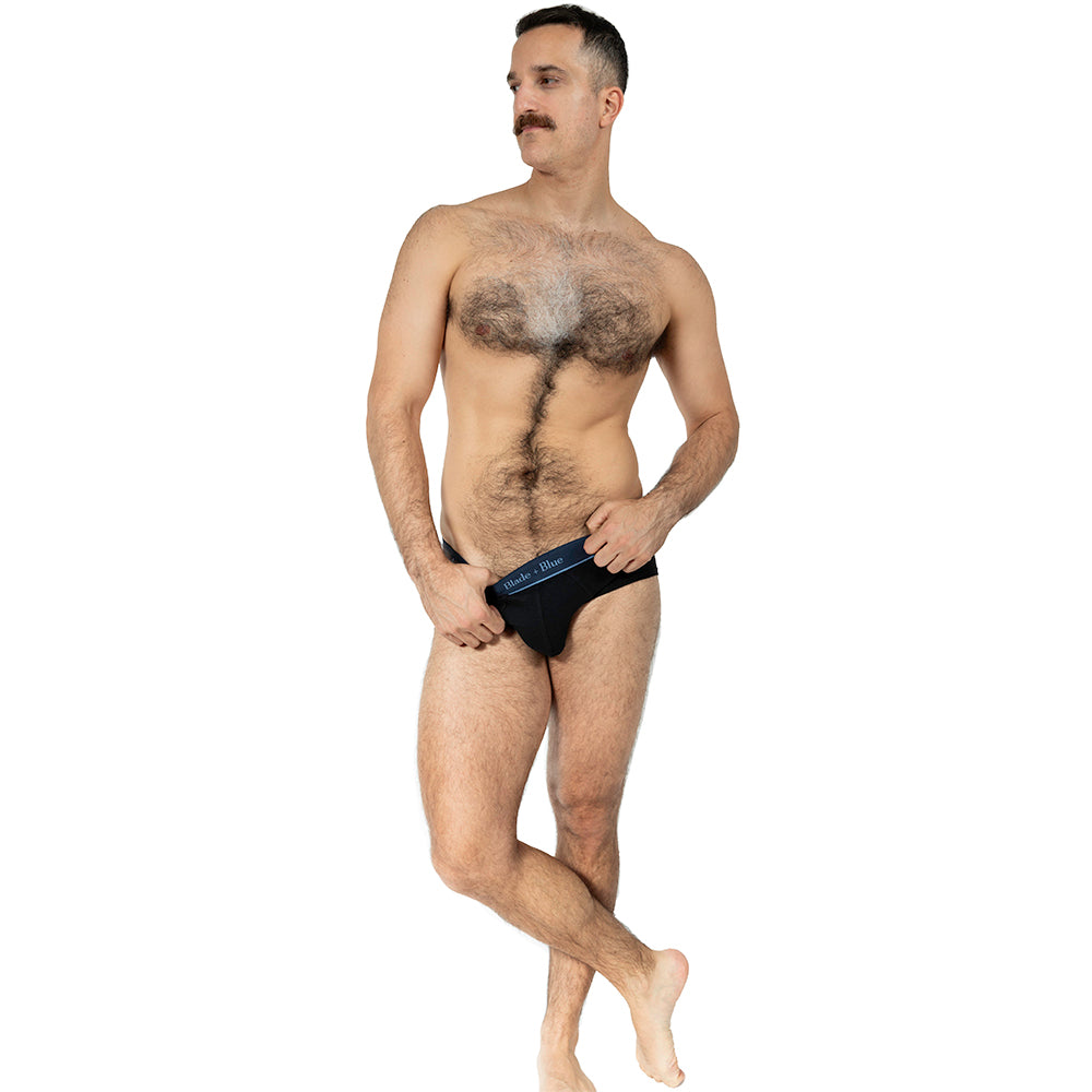 Black Low Rise Brief Underwear - Made In USA