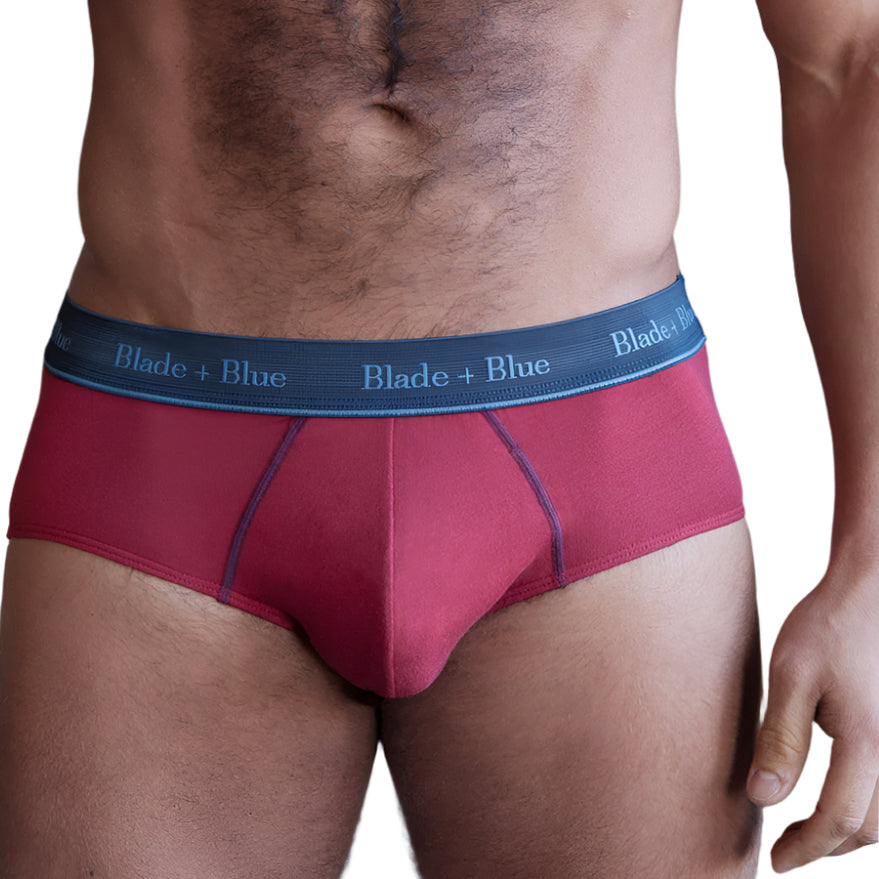 Red Classic Fit Brief Underwear - Made In USA
