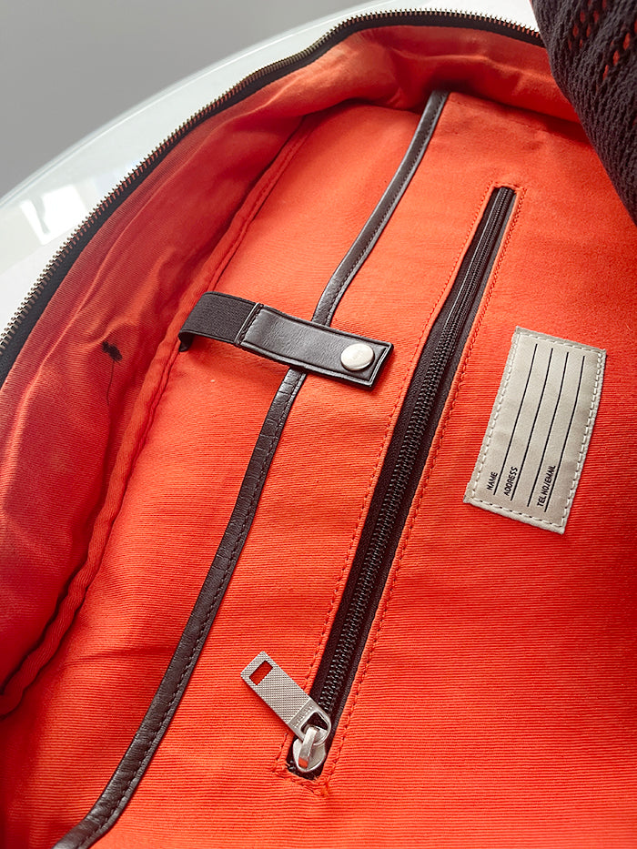 Jack Spade Camouflage & Leather Backpack / Briefcase Hybrid Bag