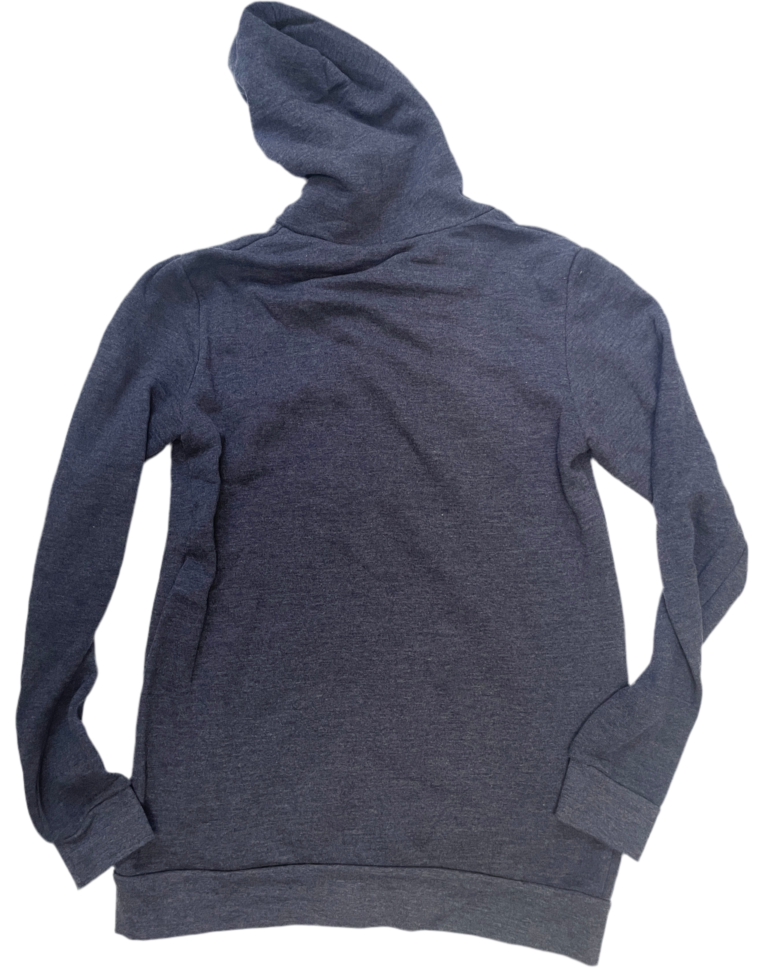 Sample Sale B3: Navy Blue Cotton/Poly Full Zip Hood Size SMALL