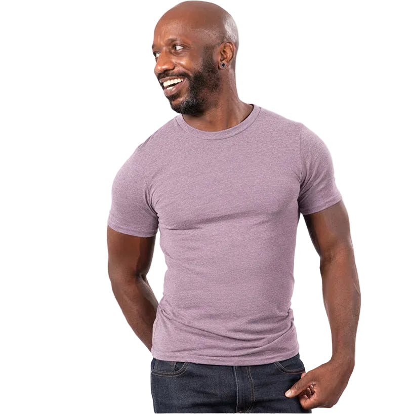Lavendar Purple Marled Tri Blend T-Shirt