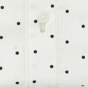 “FELIX" - White With Black Polka Dot Print Boxer Short - Made In USA