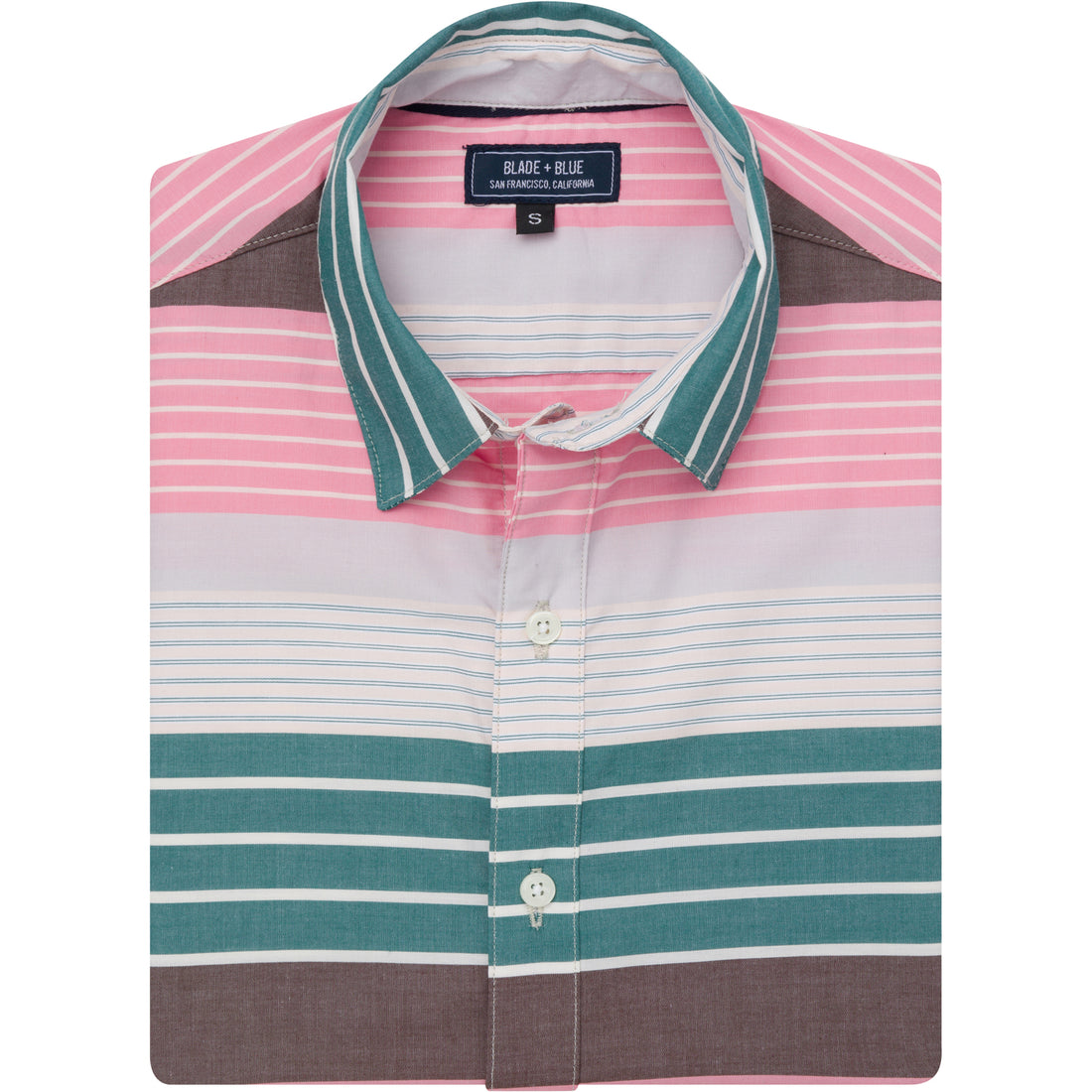 AUSTIN Short Sleeve Shirt in MultiColor Stripe