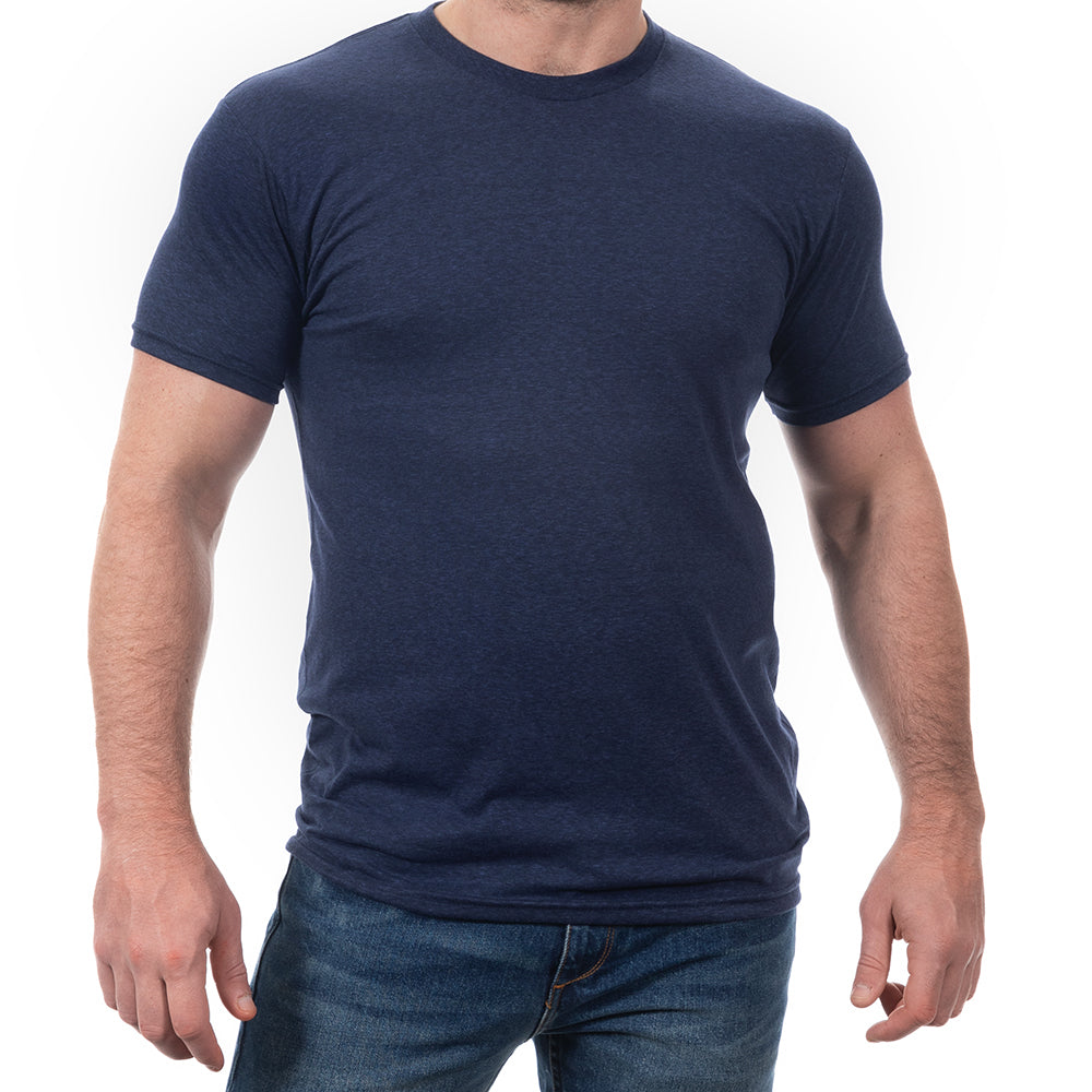 Blue/Black Heather Tri Blend T-Shirt