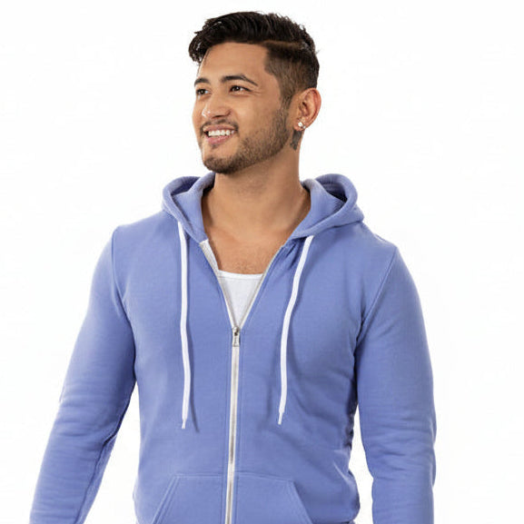 The "Starter" Full Zip 50/50 Hoodie in Soft Lavender