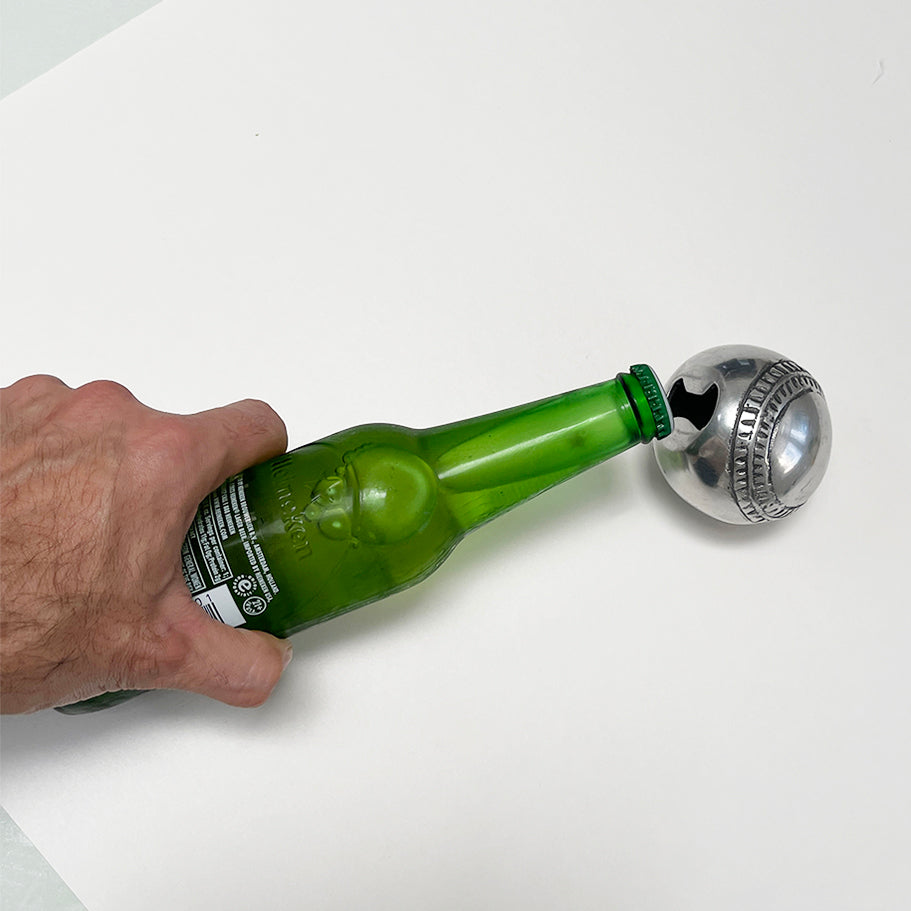 Vintage Metal Baseball Bottle Opener
