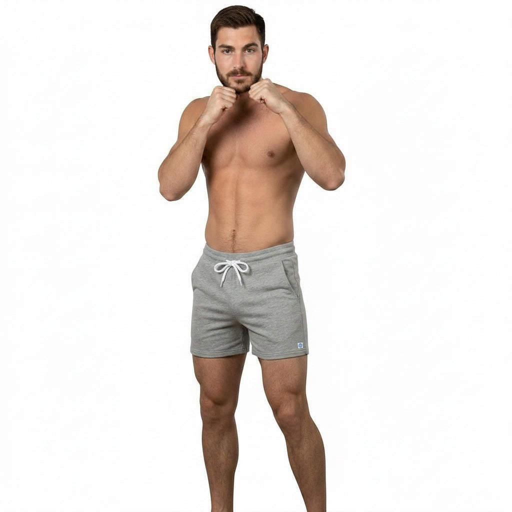 Gray Heather Hugger 5" Inseam Sweat Shorts