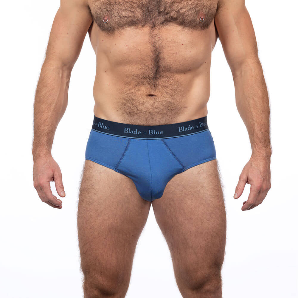 Hero Blue Classic Fit Brief Underwear - Made In USA