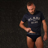Navy Blue Blade + Blue Graphic T-Shirt