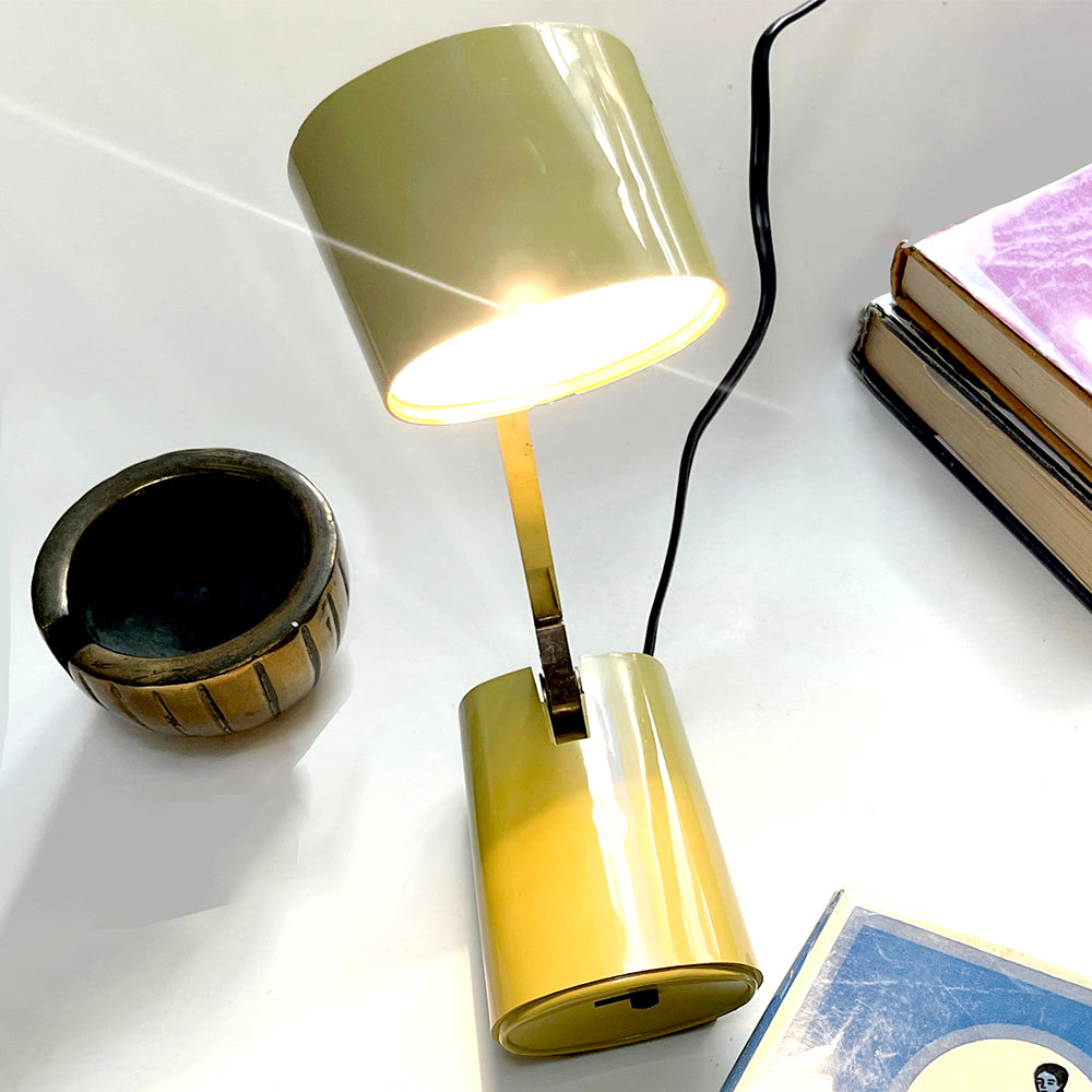 Vintage Tensor Olive Green "Cricket" Model 6100 Folding Desk Lamp