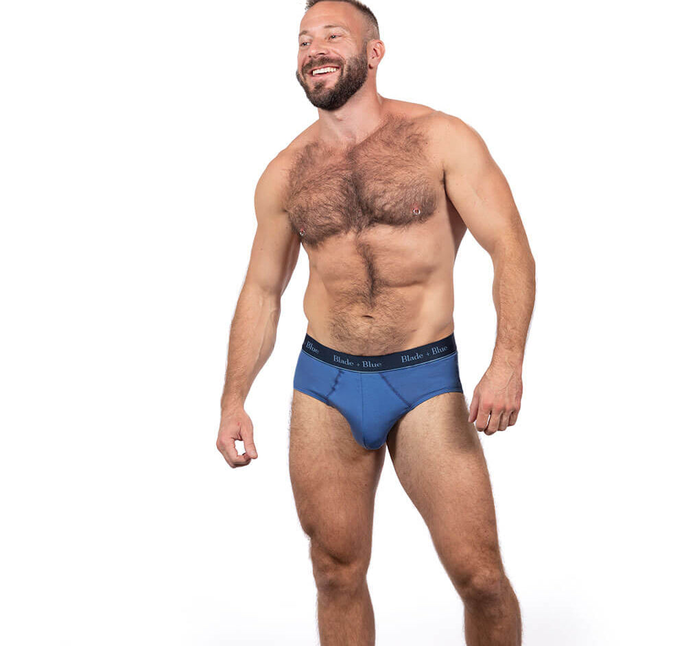 Hero Blue Classic Fit Brief Underwear - Made In USA