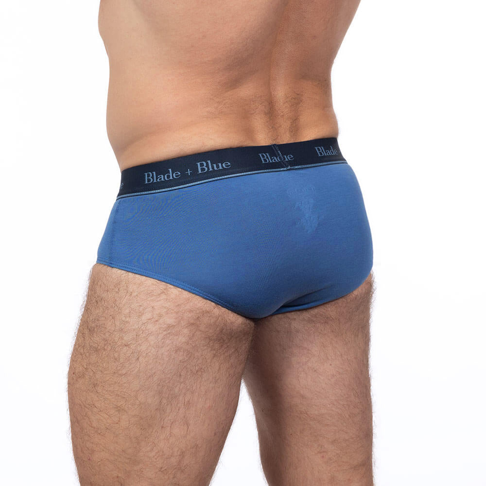 Hero Blue Classic Fit Brief Underwear - Made In USA