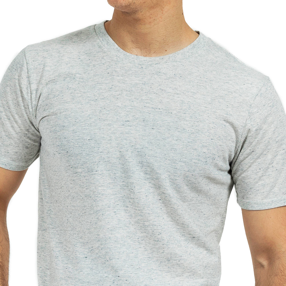 "ARCHER": Salt & Pepper Marled Tri Blend T-Shirt