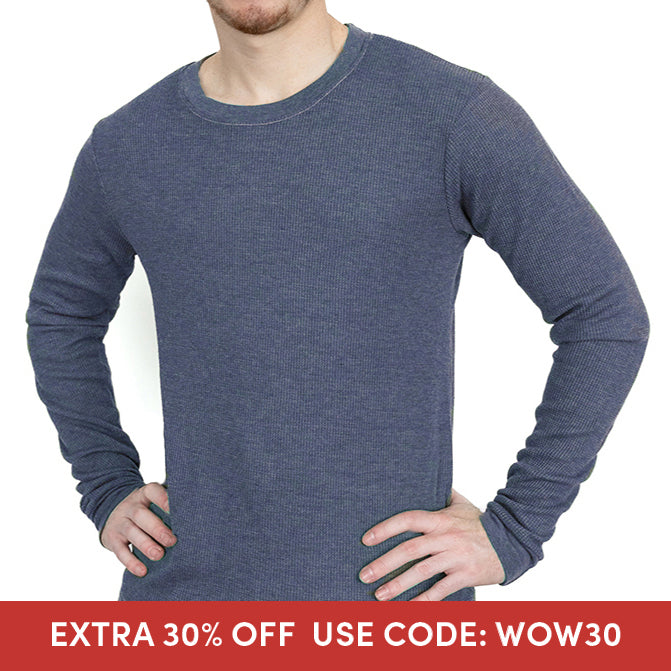Stone Blue Baby Thermal Long Sleeve Shirt (SIZE XXL)