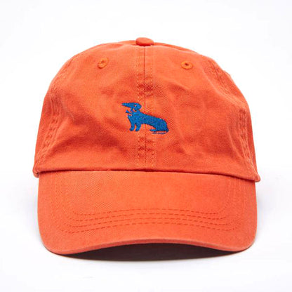 Orange Dachshund Logo Baseball Cap - Mookie