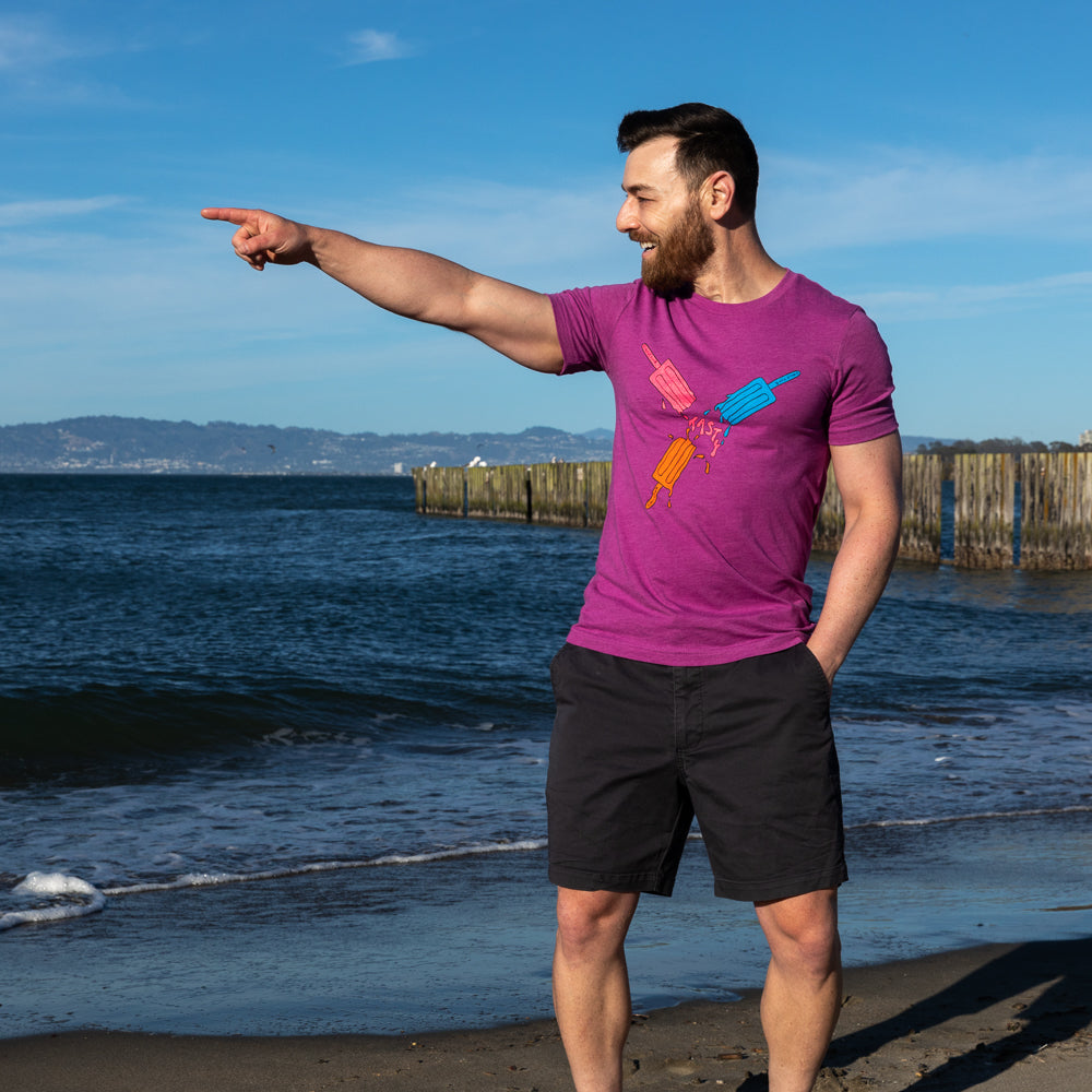 Provincetown Magenta Tasty Creamsicle "Circle Fun" Tee
