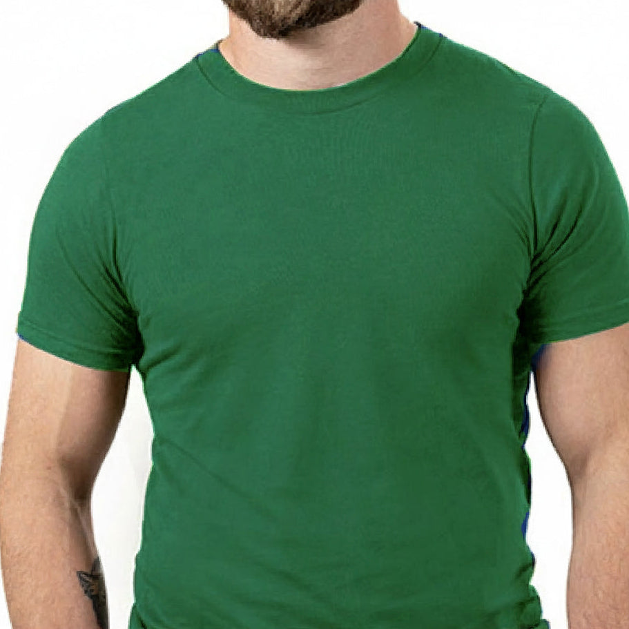 "Kicker" : Kelly Green Cotton T-Shirt