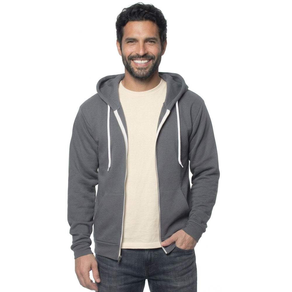 The "Starter" Full Zip 50/50 Hoodie in Storm Gray