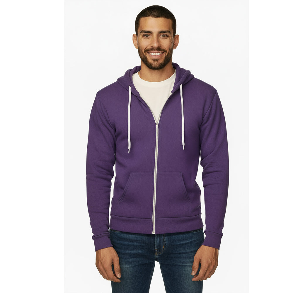 Varsity Purple Full Zip Hoodie