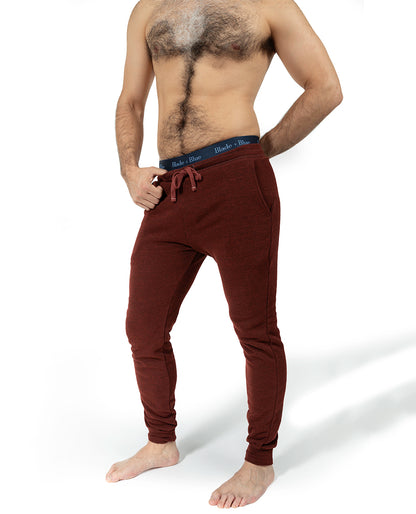 Burgundy Wine Hugger Jogger Sweatpants