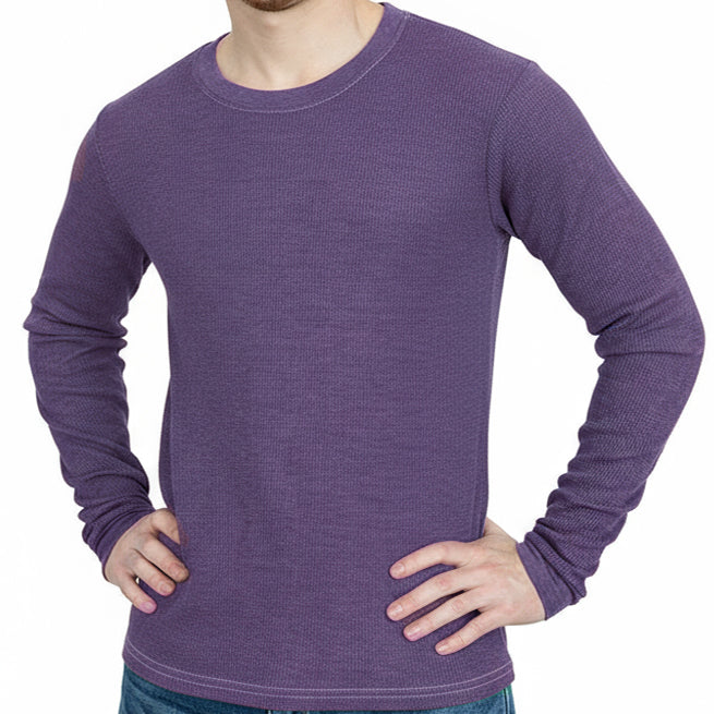 Violet Purple Baby Thermal Long Sleeve Shirt (SIZE S)
