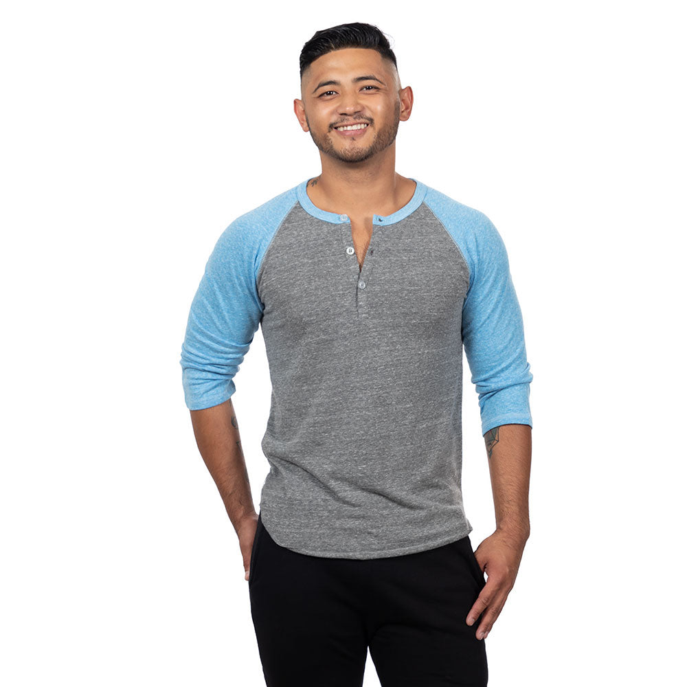 Henley Made in USA Long Sleeve For Men – Blade + Blue