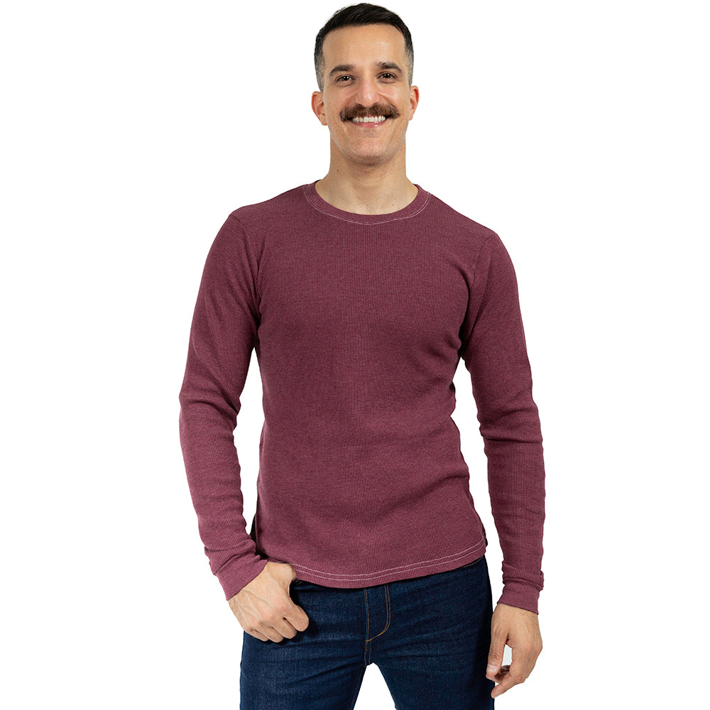 Mulberry Heather Baby Thermal Long Sleeve Shirt
