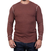 Copper Rust Long Sleeve Baby Thermal Tee - Made in USA