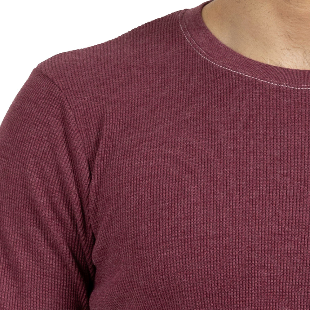 Mulberry Heather Baby Thermal Long Sleeve Shirt