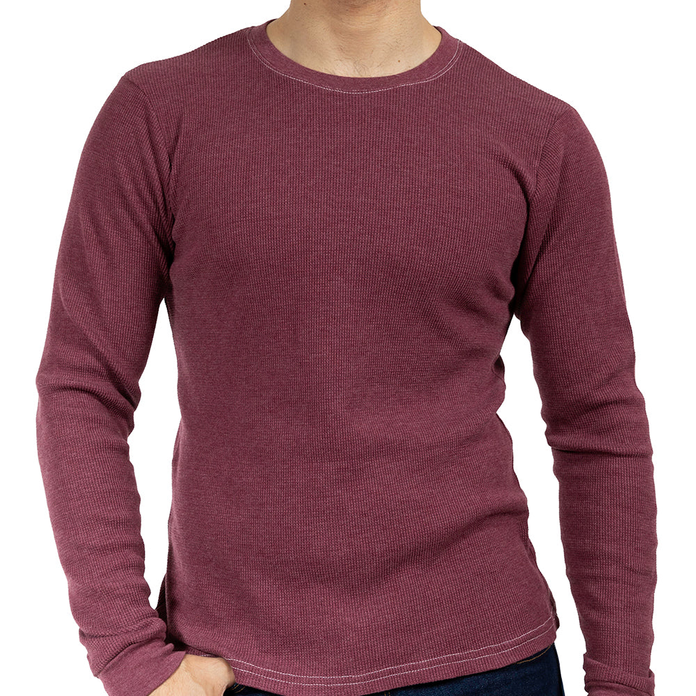 Mulberry Heather Baby Thermal Long Sleeve Shirt