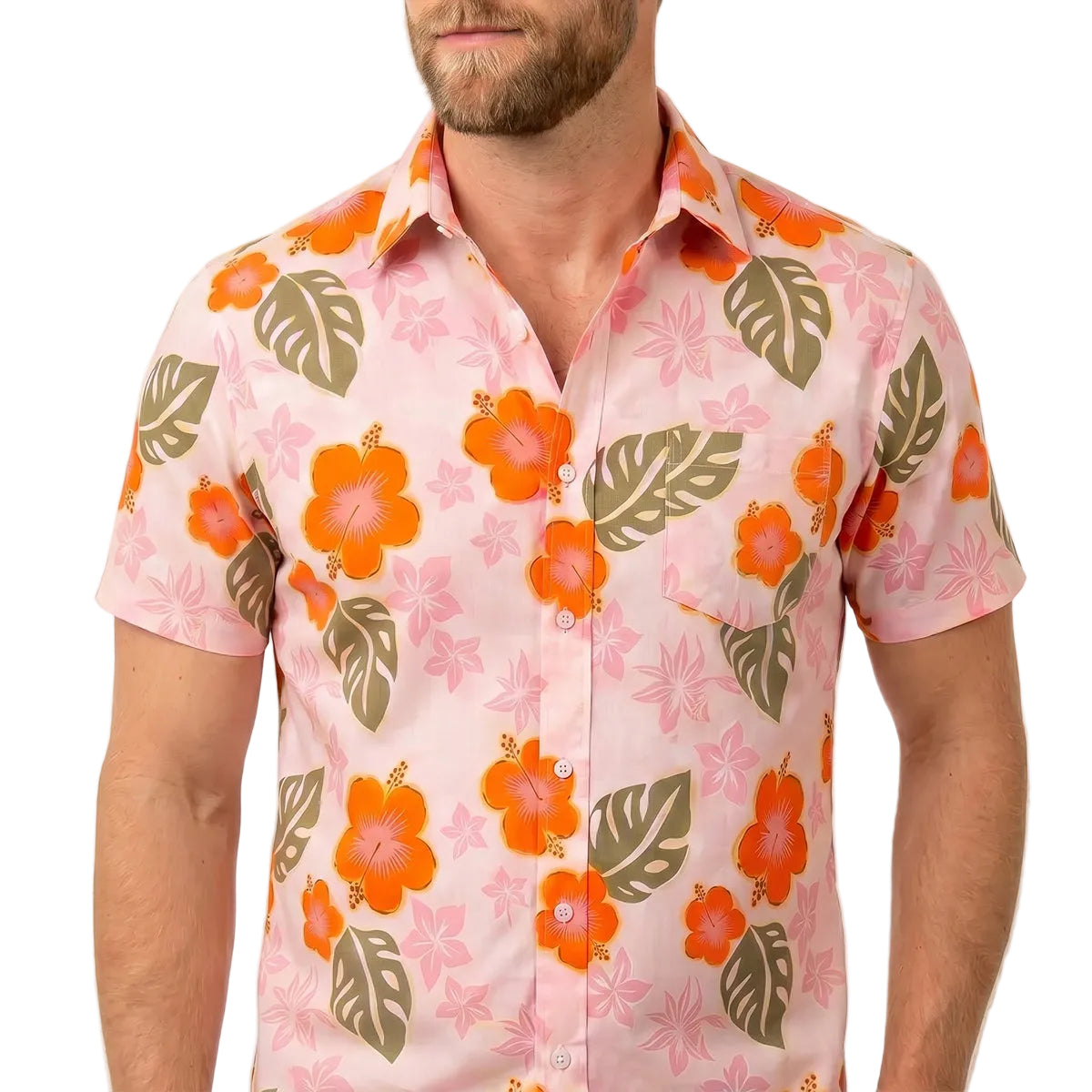 PHILLY Short Sleeve Shirt in Tropical Floral Print
