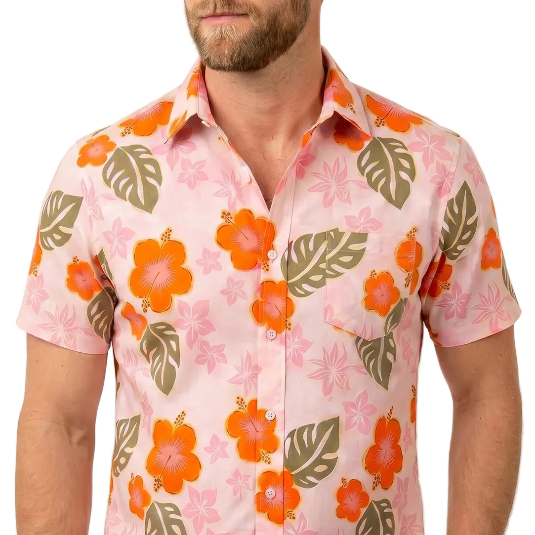 PHILLY Short Sleeve Shirt in Tropical Floral Print