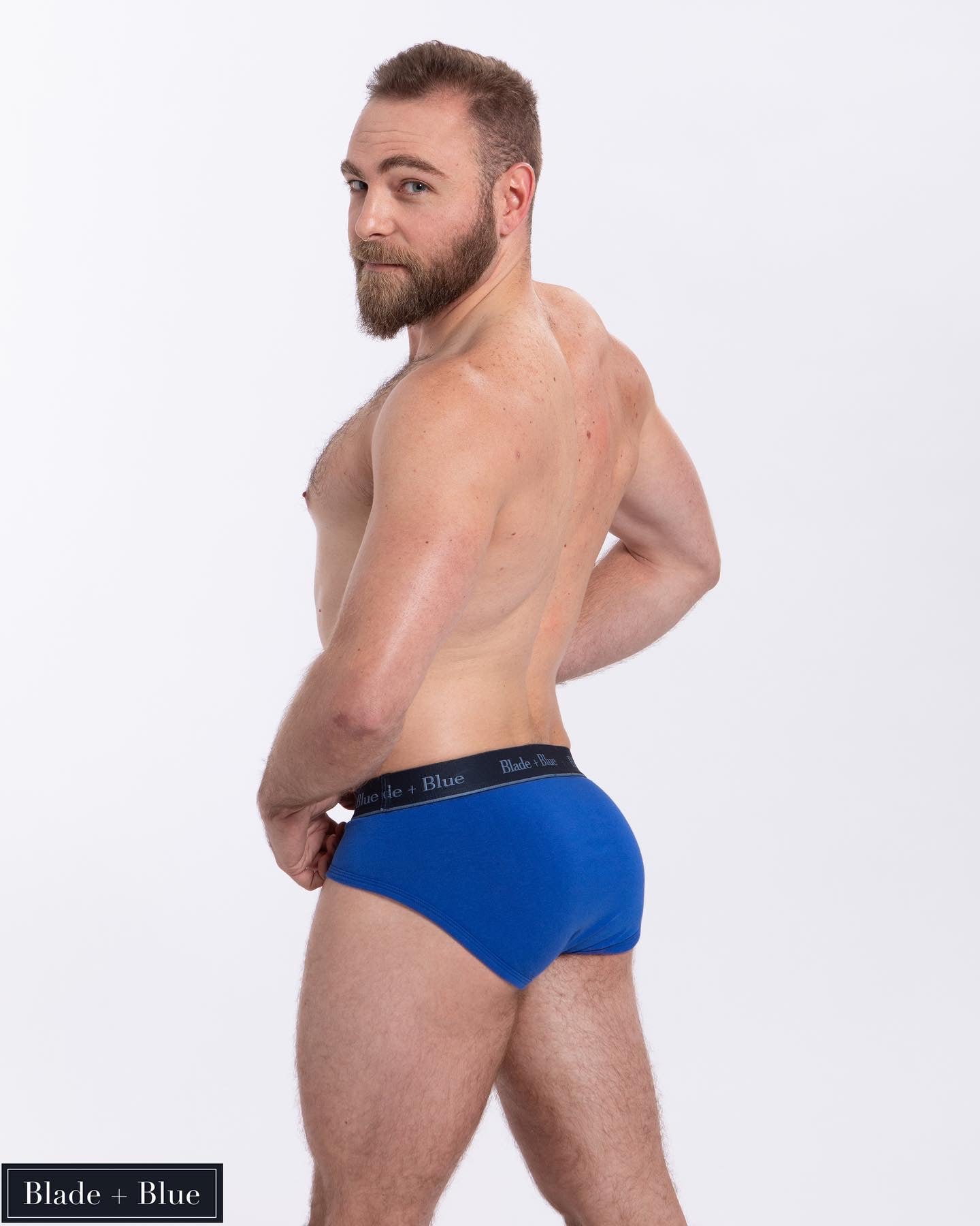 Hero Blue Low Rise Brief Underwear - Made In USA
