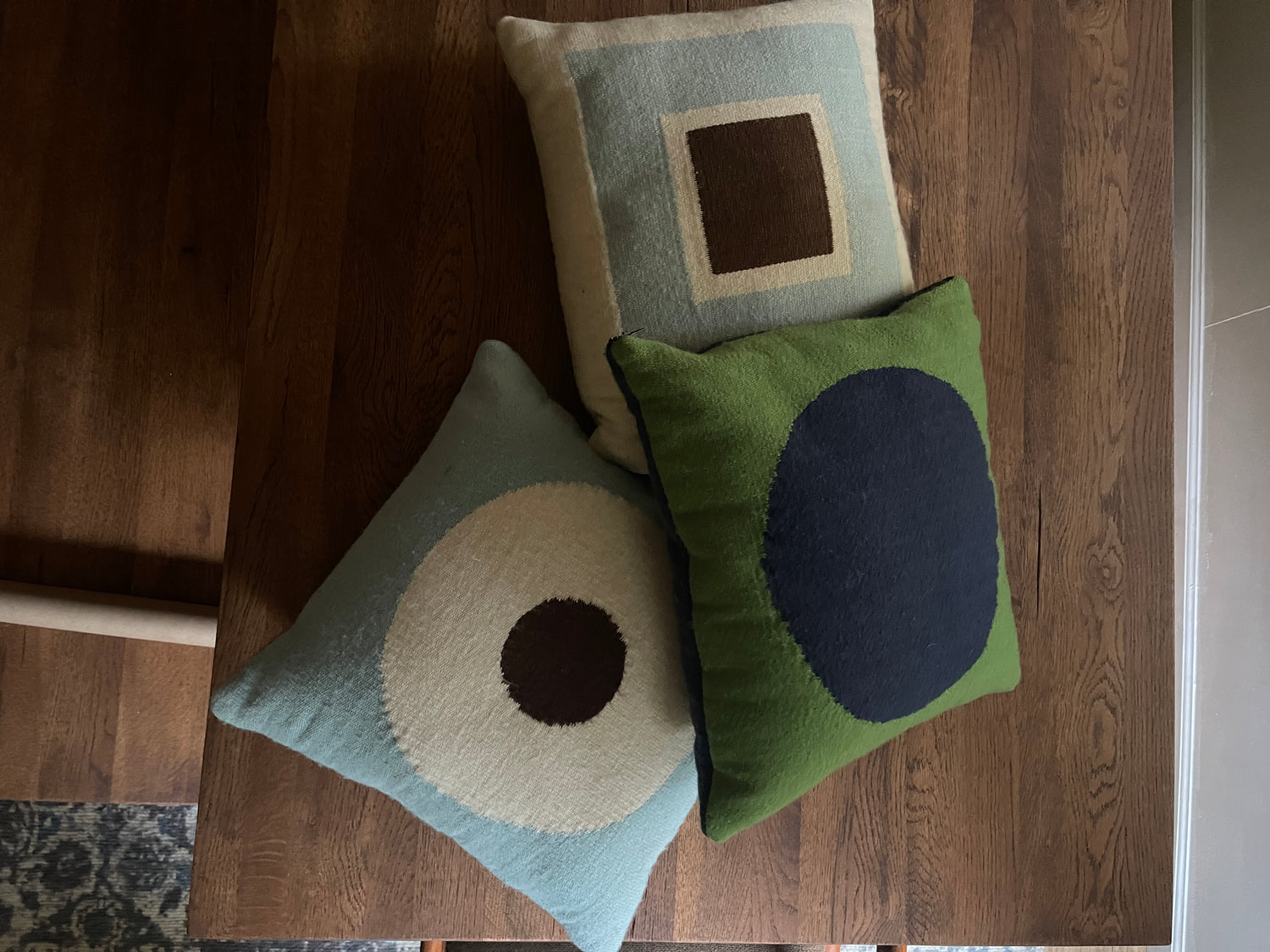 Vintage Jonathan Adler Pop Pillow Circle Graphic