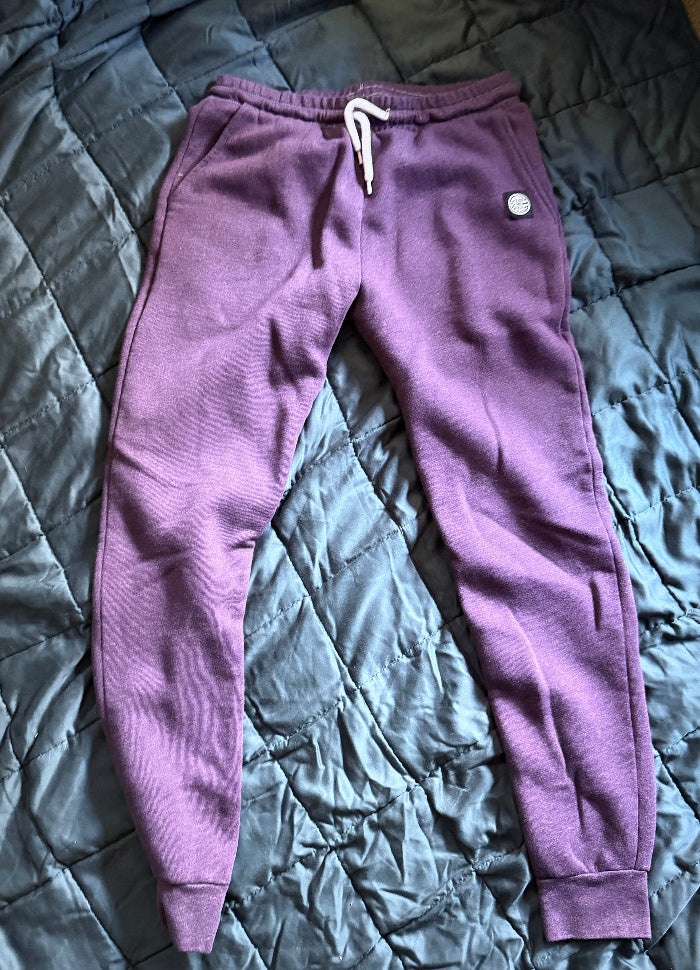 Sample Sale P5 : Purple Heather Tri-Blend Hugger Jogger:  Size LARGE