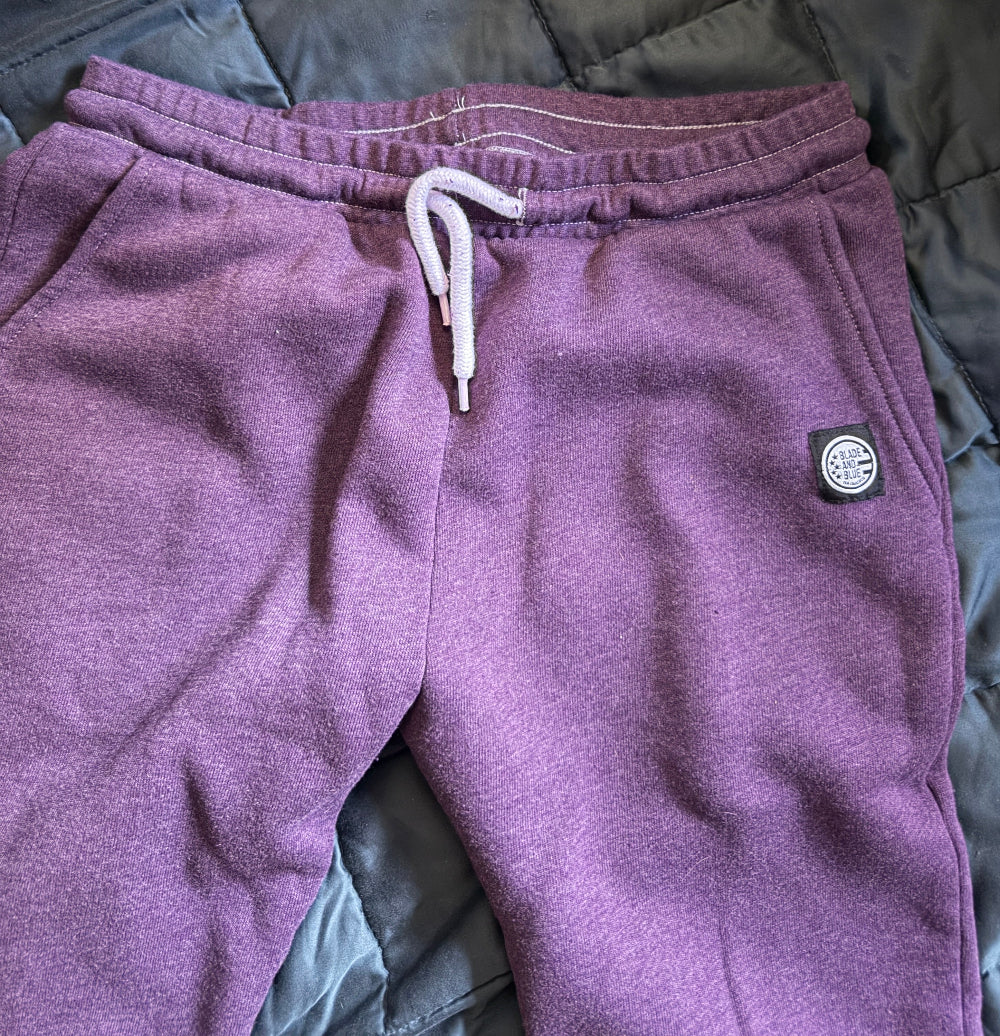 Sample Sale P5 : Purple Heather Tri-Blend Hugger Jogger:  Size LARGE