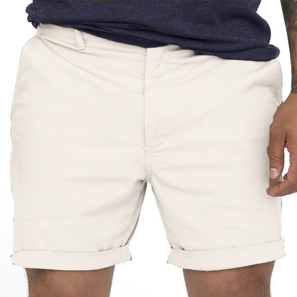 Stone Cotton Stretch Twill Shorts - Made In USA