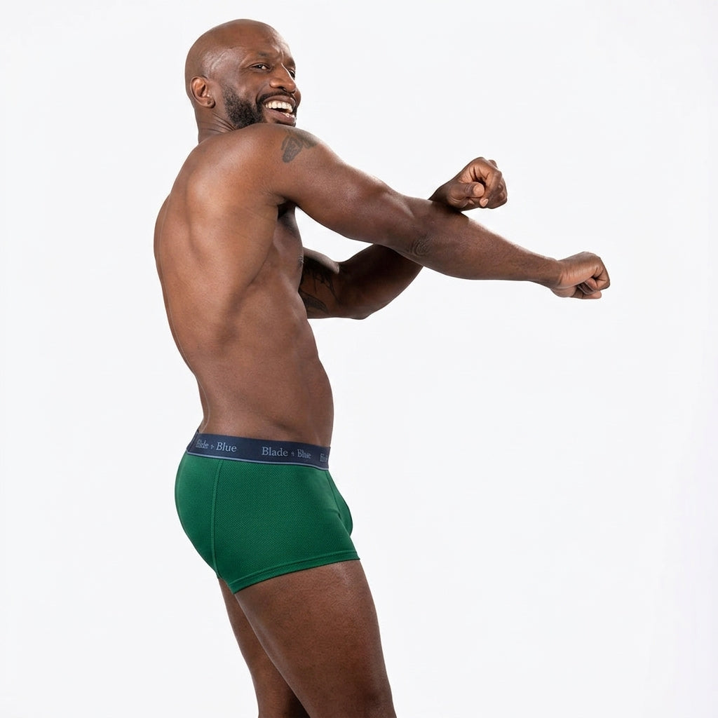 Irish Green Active Mesh Short Trunk Underwear - Made In USA