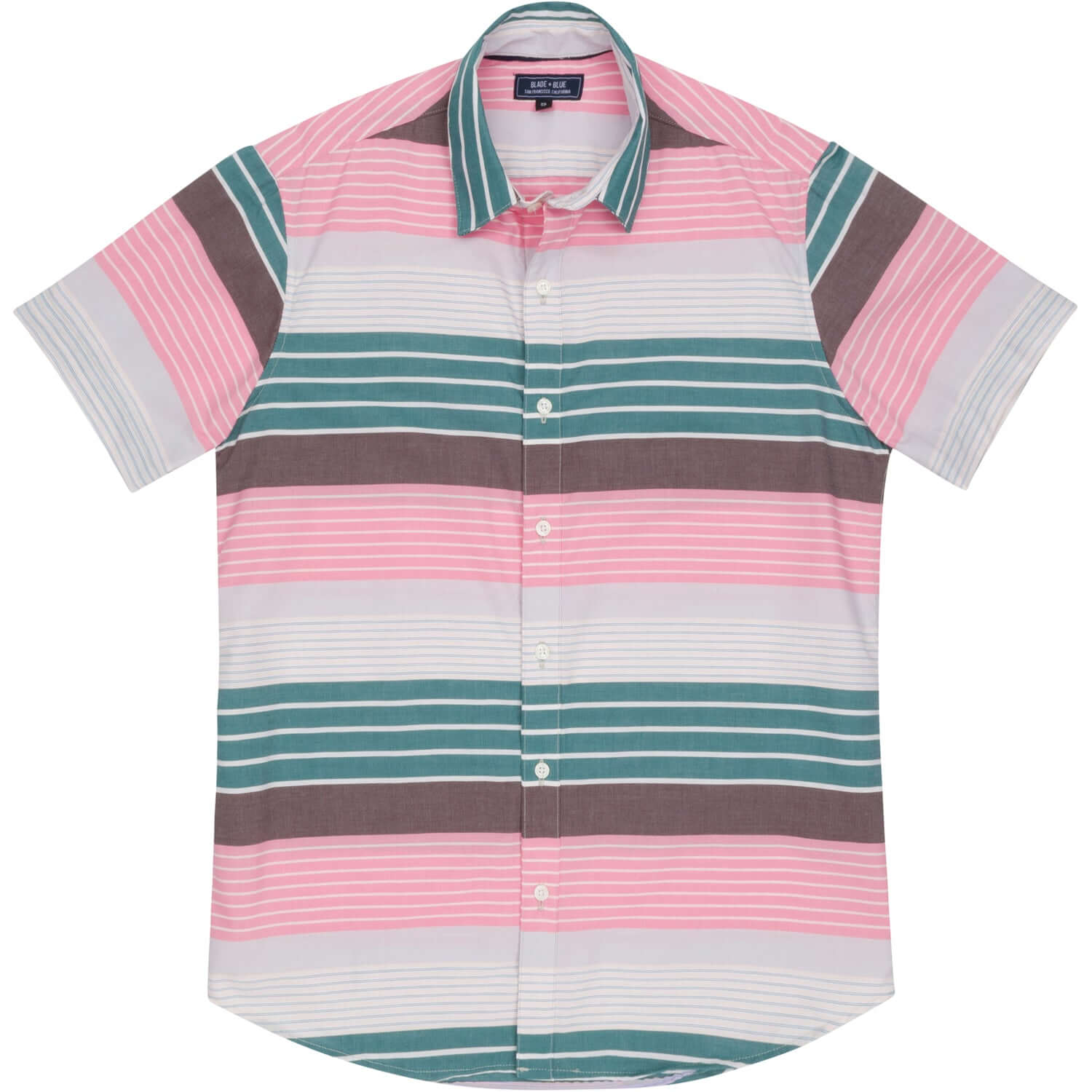 AUSTIN Short Sleeve Shirt in MultiColor Stripe