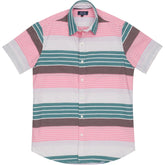 AUSTIN Short Sleeve Shirt in MultiColor Stripe