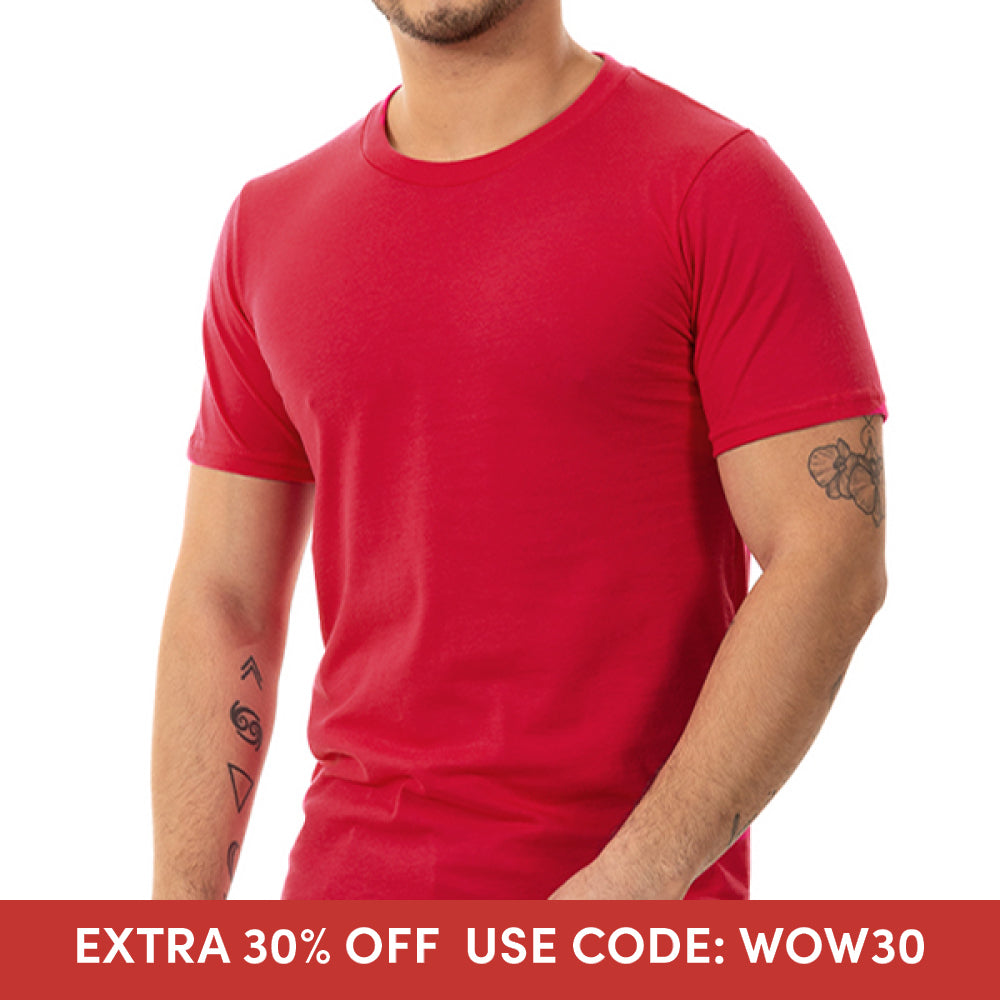 Cardinal Red Cotton T-Shirt (SIZE M)