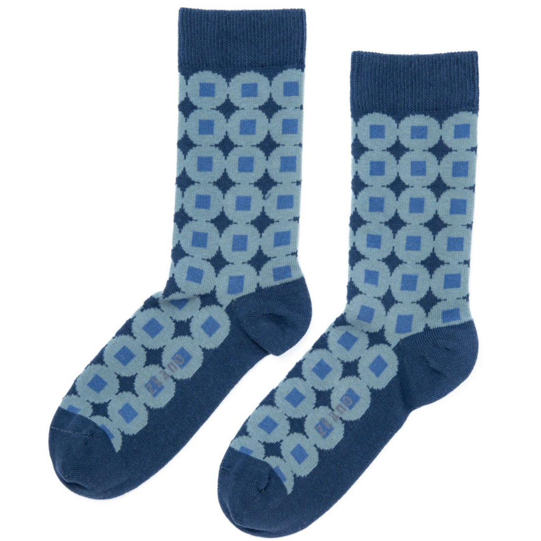 Mid Century Crew Sock - Made In USA by Zkano