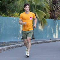 60% OFF AFTER CODE NEWFALL: Marmalade with Hibiscus Print Pocket Tee - Made in USA